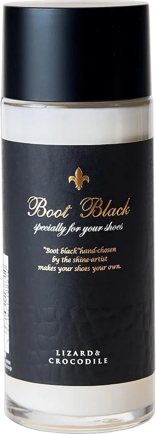 Boot Black - Lizard and Crocodile Cream Lotion – Exotic Leather Care Refined - Made in Japan - 100ml