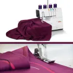 Bernette b62 AIRLOCK Coverstitch Machine | Air Threading, LED Light | Professional Cover Stitching for Knit & Stretch Fabrics