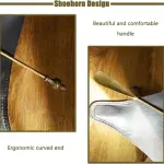 Durable Shoe Lifting Device, Extra Long Brass Shoe Horn for Easy Wear, Ergonomic Grip for Men & Women, Ideal for Effortless Shoe On/Off Gold 52 * 4cm