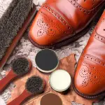 13 Pcs Shoe Polish Kit, Leather Boot Care Set with Horsehair Brushes, Wax, Sponges, Gifts for Men Dad