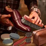 13 Pcs Shoe Polish Kit, Leather Boot Care Set with Horsehair Brushes, Wax, Sponges, Gifts for Men Dad