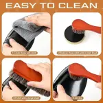 13 Pcs Shoe Polish Kit, Leather Boot Care Set with Horsehair Brushes, Wax, Sponges, Gifts for Men Dad