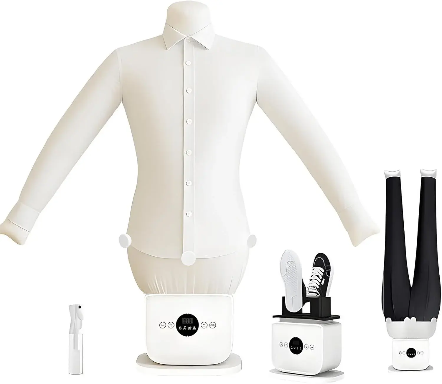 Automatic Hot Air Dryer and Iron,Inflatable Garment Care Machine with Shirts,Trousers and Shoes Attachments,Wrinkle Removal,Timed Drying & Ironing,Aroma Care,360° Full Coverage Drying