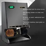 Automatic Electric Shoe Polisher Machine - Vertical Shine Device with Sensor for Dusting, Polishing, Oiling & Waxing - Ideal for Home, Hotels & Businesses (Black/Silver)