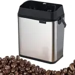 Portafilter Cleaner Knock Box 150W Coffee Cleaning 58mm 300rpm Stainless Steel Espresso Cleaning Brush Tools,Grey,Grey