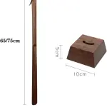 Long Handle Wooden Shoe Horn Boot Spoon Easy Wear Helper Shoehorns for Seniors Adults Kids Pregnant Women, Shoe Spoon Boot Spoons Shoe Wearing Tool Mobility Aid,A65