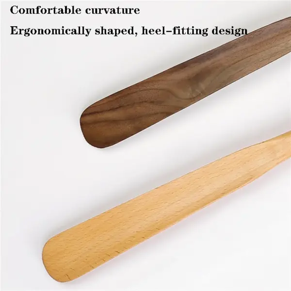 Long Handle Wooden Shoe Horn Boot Spoon Easy Wear Helper Shoehorns for Seniors Adults Kids Pregnant Women, Shoe Spoon Boot Spoons Shoe Wearing Tool Mobility Aid,A65