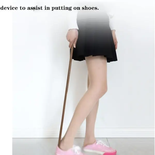 Long Handle Wooden Shoe Horn Boot Spoon Easy Wear Helper Shoehorns for Seniors Adults Kids Pregnant Women, Shoe Spoon Boot Spoons Shoe Wearing Tool Mobility Aid,A65