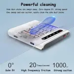 Fully Automatic Induction Shoe Sole Cleaner, 500 RPM Rechargeable Brush Machine, Smart Water Brushing Device for Effective Shoe Cleaning (35.3 * 35 * 5.3cm)