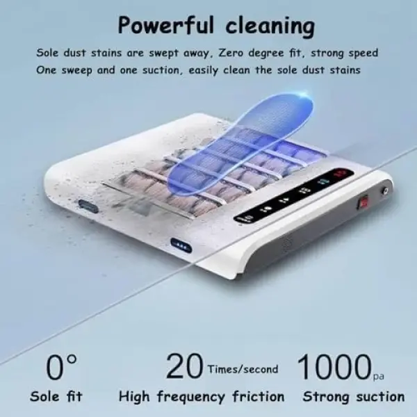 Fully Automatic Induction Shoe Sole Cleaner, 500 RPM Rechargeable Brush Machine, Smart Water Brushing Device for Effective Shoe Cleaning (35.3 * 35 * 5.3cm)