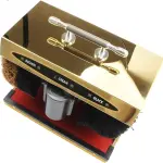 Jewelry Polisher, Electric Shoe Cleaner, Buffer Brush for Sole Care, Automatic Polishing, Leather Shine Cleaning Machine Easy to Use,Jewelry Polishing Machine(Soft Brush Gold)