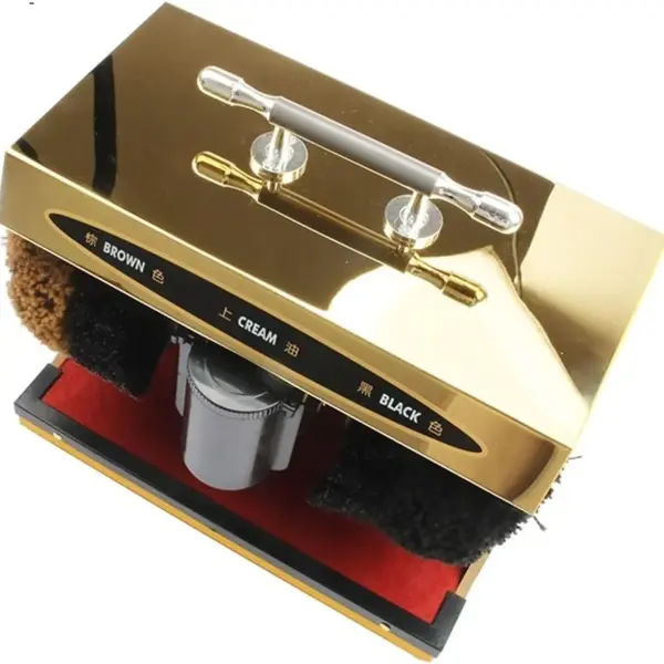 Jewelry Polisher, Electric Shoe Cleaner, Buffer Brush for Sole Care, Automatic Polishing, Leather Shine Cleaning Machine Easy to Use,Jewelry Polishing Machine(Soft Brush Gold)