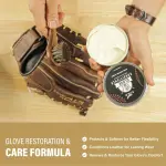 Eagle Glove Break in Kit - Glove Oil (8.45oz), Conditioner (3.38oz), Wrap, Mallet, Applicator & Cloth, 6-Pieces Set for Baseball Gloves, Softball Gloves