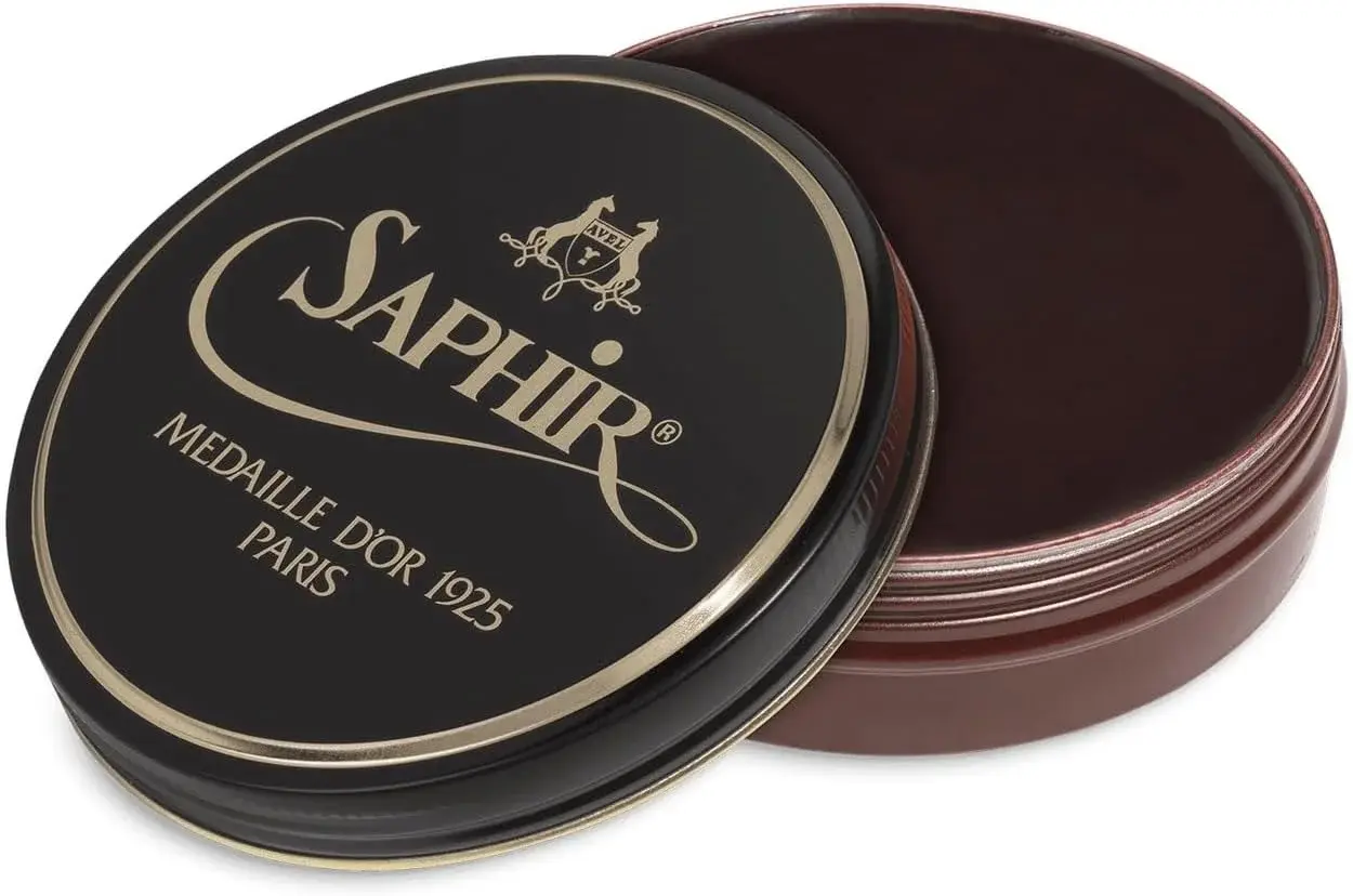SAPHIR Medaille d’Or Pate De Luxe - Natural Wax Shoe Polish for Leather Shining