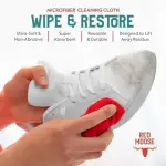 RED MOOSE Shoe & Sneaker Cleaner Kit – Leather, Suede, Nubuck, Canvas & White Shoes with Brush, Foam & Cloth, Made in USA
