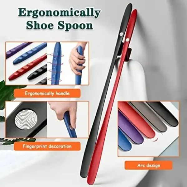Long Handle Shoe Horn & Magnetic Boot Lifter - Essential Footwear Access Tool for Seniors, Elderly, Disabled & Pregnant Women - Comfort & Independence Made Easy