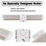 Oiyekntd Knitting Machine, 6.5mm Mid Gauge 150 Stitches Plastic Domestic Knitting Machine with Accessories Household Sewing Tool Set for Women Home Sock Hat Scarf