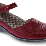 Revere Osaka Mary Jane - Premium Leather - Orthotic-Friendly Removable Insoles - Adjustable Strap - Arch Support - Stylish Wedges for All-Day Comfort