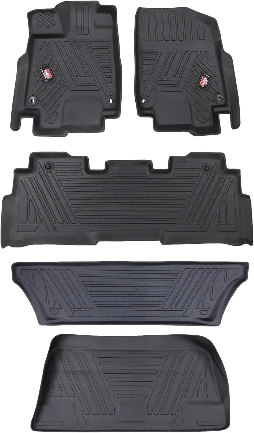 MotorPower Care, 3D TPE Floor mat, for Compatible with fits/ 2018 to 2025 Honda Odyssey TPE All Weather, Heavy Duty Floor Liner Custom