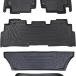 MotorPower Care, 3D TPE Floor mat, for Compatible with fits/ 2018 to 2025 Honda Odyssey TPE All Weather, Heavy Duty Floor Liner Custom