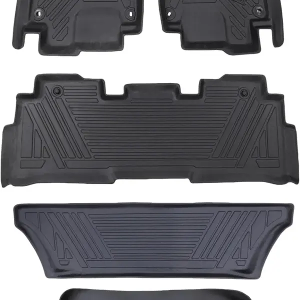 MotorPower Care, 3D TPE Floor mat, for Compatible with fits/ 2018 to 2025 Honda Odyssey TPE All Weather, Heavy Duty Floor Liner Custom