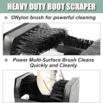Heavy Duty Shoe Scraper Brush with Handle, Effective Mud Cleaning Tool for Entryway, Farmhouse, Garden, and Front Door