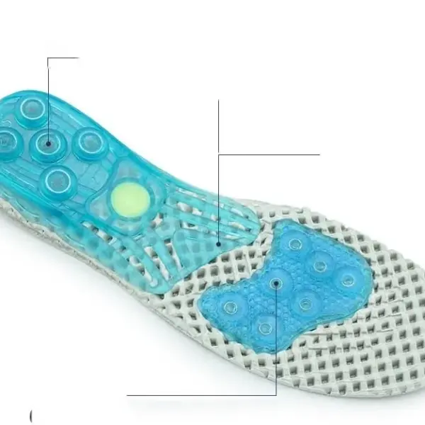 JSEIAJB Comfortable Breathable Cushioned Sports Insole Silicone