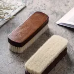 Wool Solid Wood Shoe Brush with Super Soft Bristles Does Not Damage Shoes for Cleaning