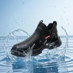 Hiwell Chef Shoes Waterproof Oilproof Comfortable Anti Slip Shoes for Men, Food Service Chef Kitchen Non Slip Work Shoe
