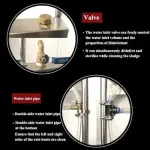 Automatic Shoe Cleaning Machine - Water Spray & 3-Sided Brushes for Efficient Dirt, Dust, & Mud Removal - Ideal for Farm & Construction Use - Heavy Duty & Easy to Operate