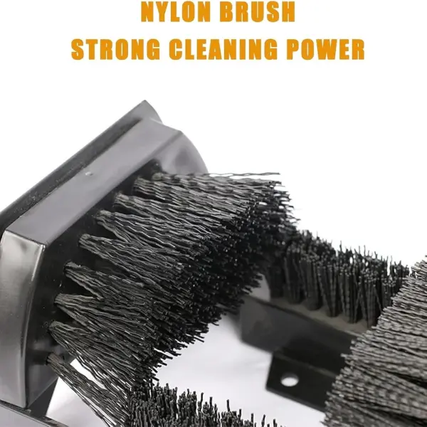 Outdoor Boot Cleaner with Handle - Durable Shoe Scraper Brush, Floor-Mount Design, Stable Base for Dirt Removal, Ideal for Garden & Entryway Use