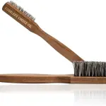 Cobbler’s Choice Co. Leather Care Kit with Horsehair Shoe Brush, Dauber Brush, Welt Brush, Microfiber Cloth - Brown