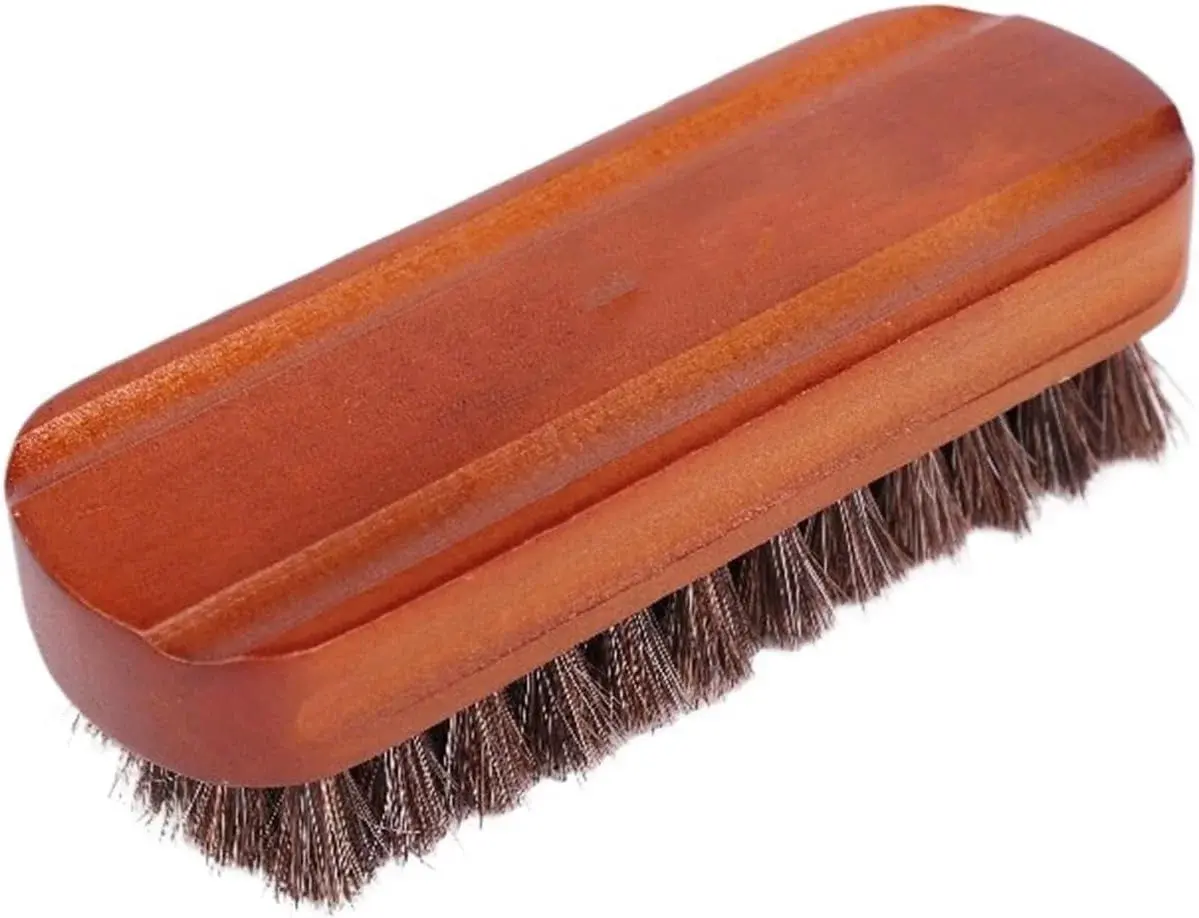 Soft Horsehair Brush Shoe Coat Oil Polishing Cleaning Dust