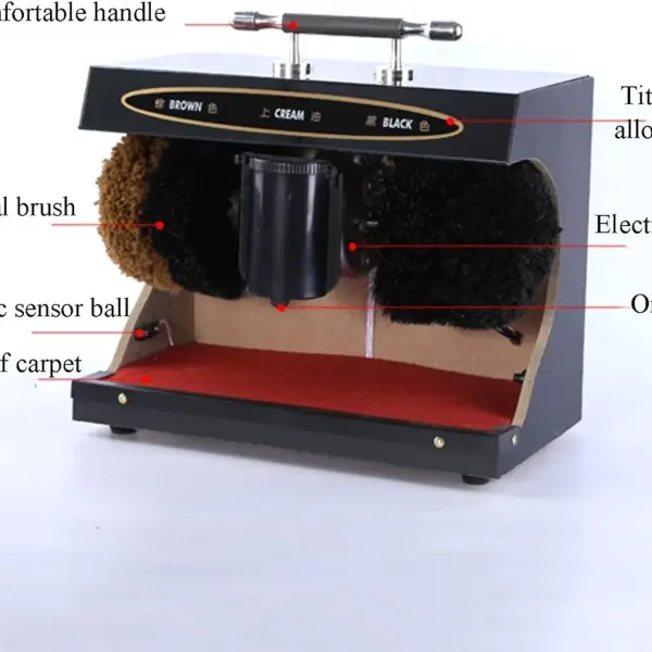 Shoe Polisher Electric Shoe Polisher, Automatic Induction Multi-Brush Polisher with Shoe C Shoes (Color: Style 1) (Style 1) (Style 1)