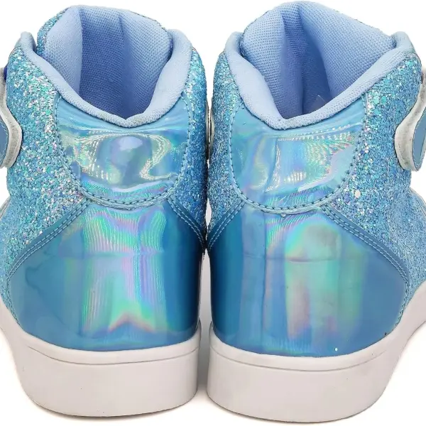 Wooowyet Glitter Shoes Kids High Top Sneakers for Boys Girls Gift Party Birthday Christmas Halloween