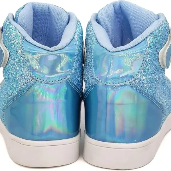 Wooowyet Glitter Shoes Kids High Top Sneakers for Boys Girls Gift Party Birthday Christmas Halloween