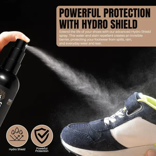 ICYKICKS Premium 6-in-1 Sneaker & Shoe Cleaning Kit – Foam Cleaner, Water-Repellent, Odor Eliminator, Brush & Microfiber Towel – Safe for Leather, Suede, Canvas – Deep Clean Sneakers Fast