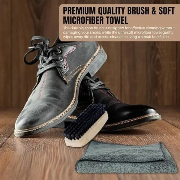 ICYKICKS Premium 6-in-1 Sneaker & Shoe Cleaning Kit – Foam Cleaner, Water-Repellent, Odor Eliminator, Brush & Microfiber Towel – Safe for Leather, Suede, Canvas – Deep Clean Sneakers Fast