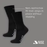 Janus Wool 2 Pack Merino Wool Socks for Women Lightweight thermal socks for women and teens Moisture-wicking winter essential