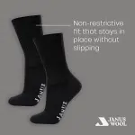 Janus Wool 2 Pack Merino Wool Socks for Women Lightweight thermal socks for women and teens Moisture-wicking winter essential