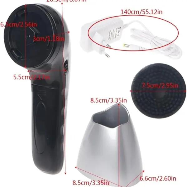 Portable Handheld Automatic Electric Shoe Brush Shine Polisher 2 Ways Power Supply Leather Care Tools Home Office Use