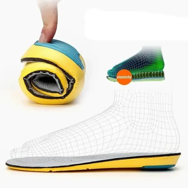 JSEIAJB Shoe Inserts Pad Soft Sport Insoles Memory Foam Breathable Outdoor Running Silicone Gel Heel Cushion Insole