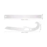 Multifunctional Sewing Ruler Set French Curve for Pattern Making and Garment Tailoring, Plastic Measuring Tool for Fashion Design and Dressmaking