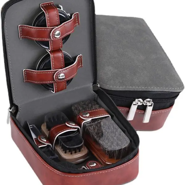 Horse Hair Brush Shoe Polish Set 9 11-piece Care