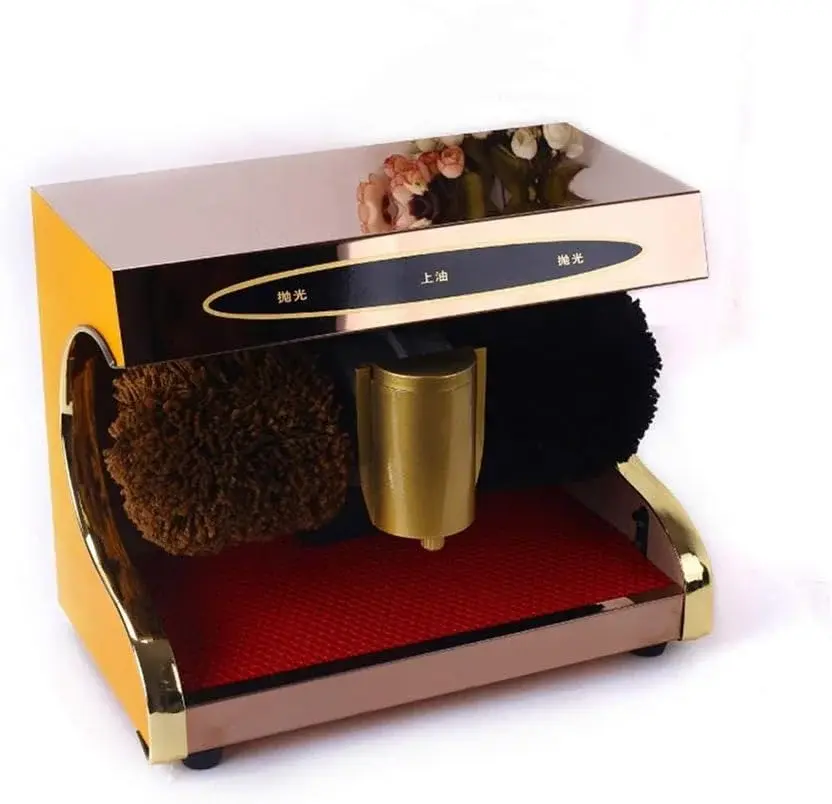 Shoe Shine Machine, Automatic Induction Shoe Shine Machine, Polisher for Family Hotel Bank (4 Colors Optional) Shoe Brush (Color: A)
