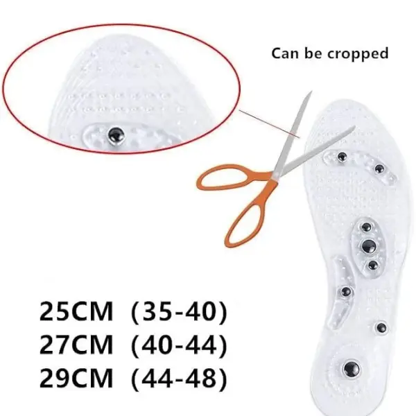 JSEIAJB Insoles Foot Acupressure Shoe Pads Therapy Slimming for Weight Loss Transparent