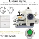 Portable Blind Stitch Sewing Machine 1200RPM with Foot Pedal, High Speed Electric Hemming Tool for Alterations, Adjustable Stitch Depth, Copper Motor, Compact Design for Home and Tailor Use