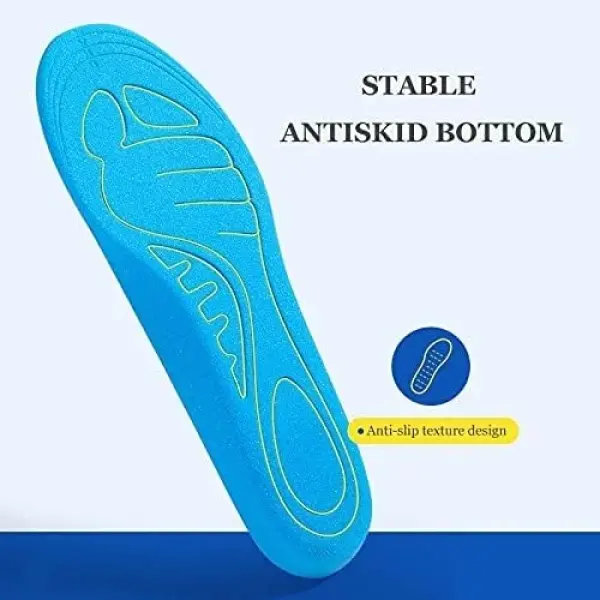 JSEIAJB High Elastic Sport Running Insoles Soft Light Stretch Cotton Shoes Pad Arch Support Breathable Insole Men Women