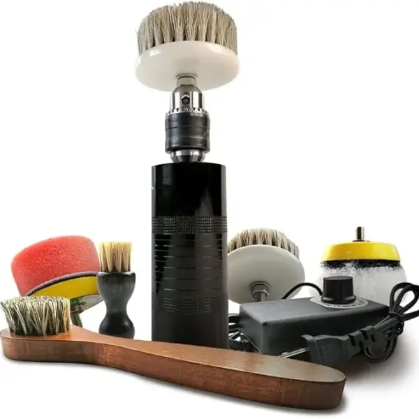 Shoe Brushes Adjustable Speed Electric Polisher Kit Clean Dust Leather Care Shine Set Polishing Boot