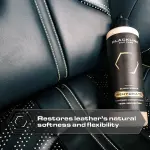 Blackline Car Leather Cleaner and Conditioner Care Kit with Microfiber Towel and Applicator Pad, Gentle APC and Leather Rehydrate, 2 16 Fl Oz Bottles for Leather Car Interiors